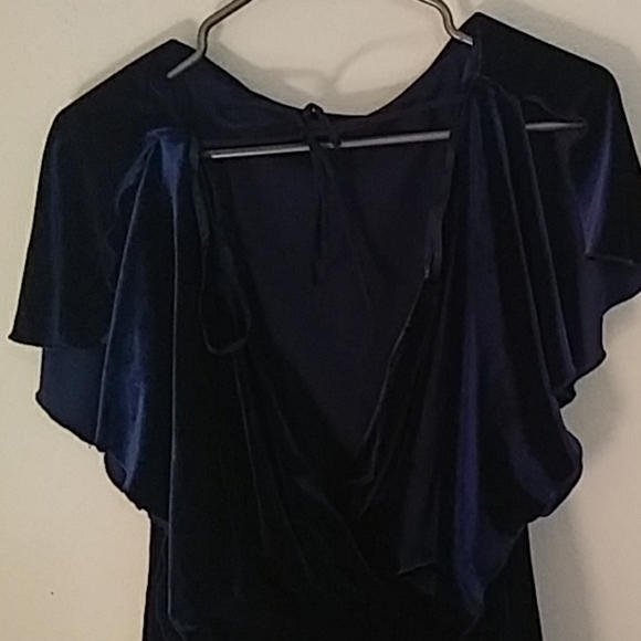 Blue Velvet Jessica Simpson Short Dress - Picture 4 of 6